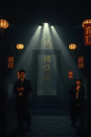 老式相机与挂满照片的木墙，胶片盒码成几摞