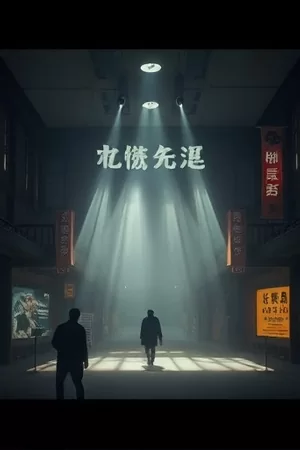 小巷木门前的暖黄灯笼，蒸汽从门缝里漫出来
